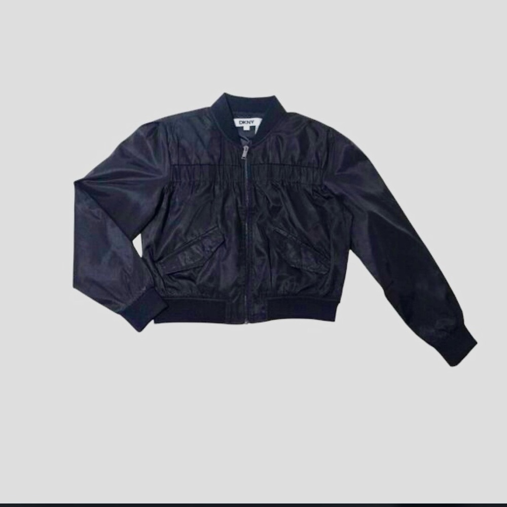 DKNY Men's Dark Gray Bomber Jacket